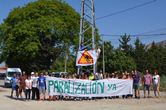 Ecologistas en Acción alegan al proyecto de una línea de 20.000 voltios (20 kv) en Santomera
