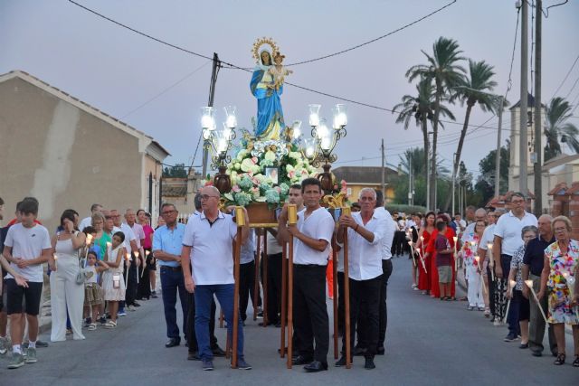 La procesión de la Virgen de los Ángeles pone el punto y final a las fiestas de El Siscar